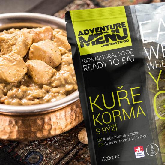 Adventure menu kurča korma s ryžou