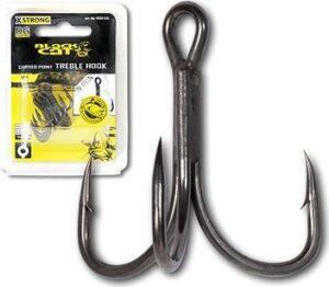 Black Cat Curved Point Treble Hook DG