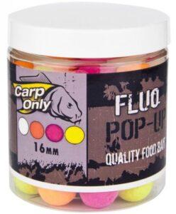 Carp only fluo pop up boilie 80 g 12 mm-mix 4 barev