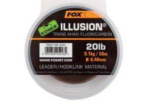 Fox fluorocarbon illusion 50 m trans khaki-priemer 0