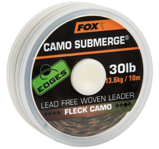 Fox náväzcová šnúrka edges submerge fleck camo leader 10 m-priemer 40 lb / nosnosť 18