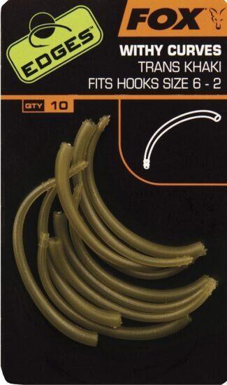 Fox rovnátka edges withy curve adaptor trans khaki hook size 6 - 2 10 ks