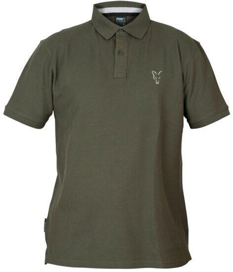 Fox tričko collection green silver polo shirt-veľkosť m