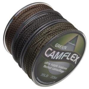 Gardner olovená šnúrka camflex leadcore 20 m 35 lb-farba camo green