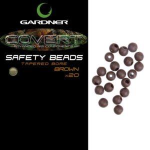 Gardner zarážky covert safety beads-hnedá