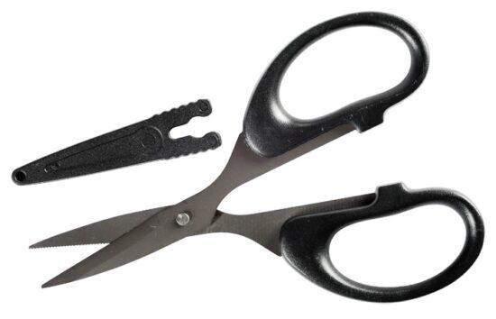 Giants fishing nožnice čierne scissors with safety cap