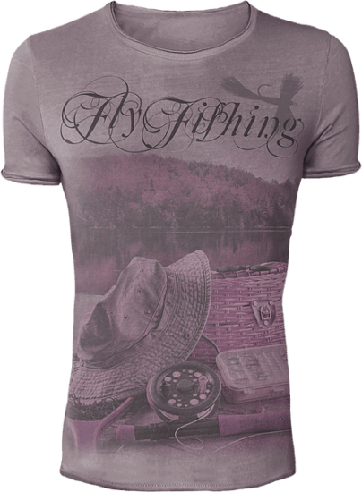 Hotspot design vintage tričko fly fishing-veľkosť xl