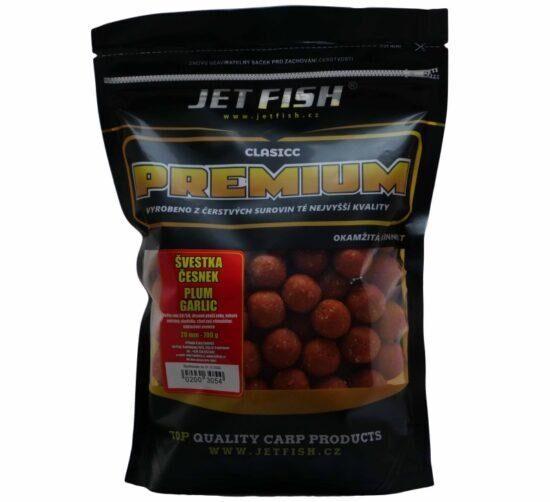 Jet fish boilie premium clasicc 700 g 20 mm-slivka cesnak