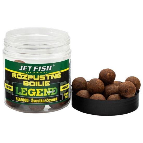 Jet fish rozpustné boilie legend range seafood slivka cesnak 250 ml - 20 mm