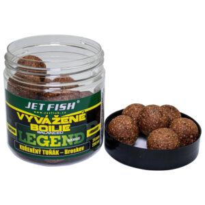 Jet fish vyvážené boilie legend range koeenený tuniak broskyňa 250 ml - 20 mm