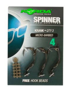 Korda háčiky spinner hook sections krank-veľkosť 4