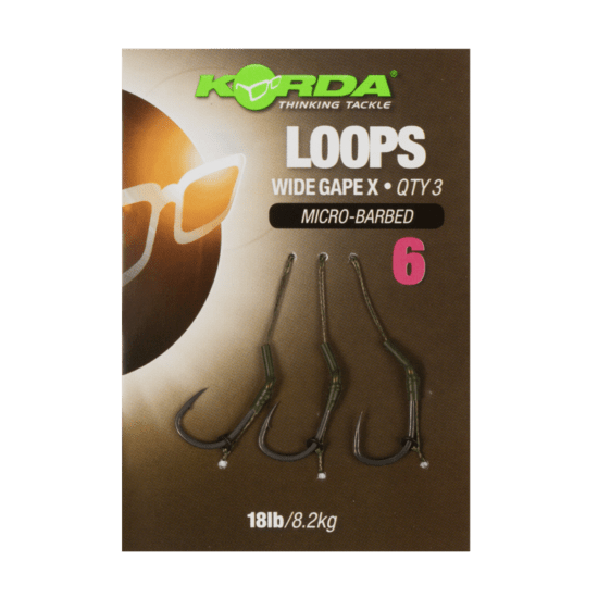 Korda hotové náväzce loop rigs df wide gape x micro barbed 8