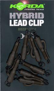 Korda závesky hybrid lead clips 8 ks - weed