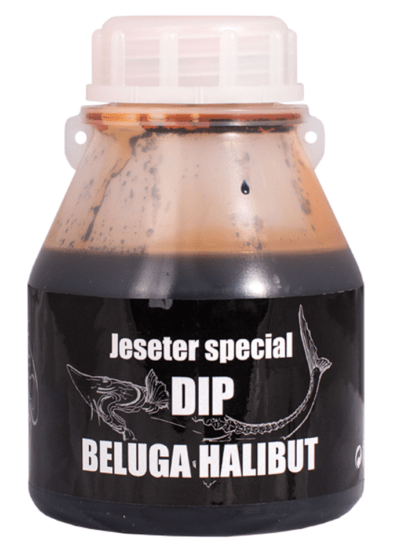 Lk baits dip jeseter special 200 ml - beluga halibut