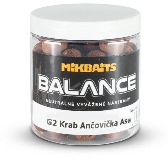 Mikbaits boilie gangster balance g2 krab ančovička asa 250 ml-24 mm