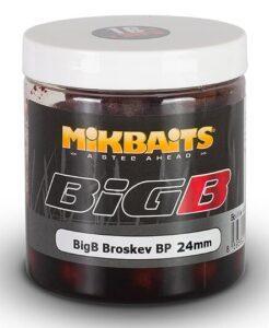 Mikbaits boilies v dipe bigb broskyňa black pepper 250 ml - 24 mm