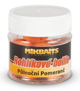 Mikbaits rohlíkové boilies 50 ml - polnočný pomaranč