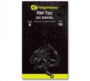 Ridgemonkey rýchlovýmenný obratlík quick change swivel - veľkosť 8