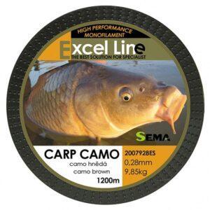 Sema vlasec carp camo hnedá 1200 m-priemer 0