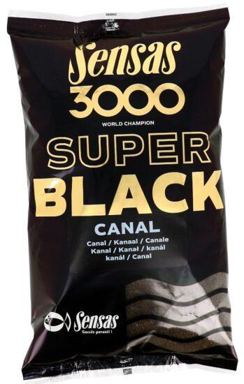 Sensas kŕmenie 3000 super black 1kg-canal