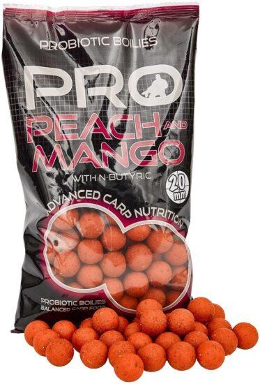 Starbaits boilies probiotic peach mango + n-butyric - 800 g 24 mm