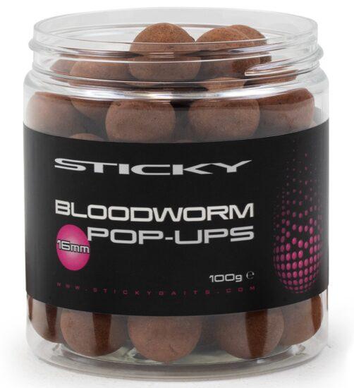 Sticky baits plávajúce boilies bloodworm pop-ups 100 g-12 mm