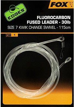 FOX Fluorocarbon Fused Leader Kwik Change Swivel 30lb Veľkosť 7 115 cm