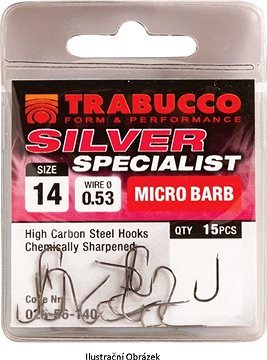 Trabucco Silver Specialist Veľkosť 10 15 ks